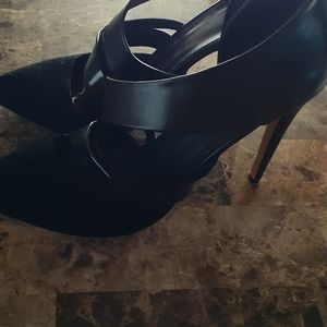 Black sexy high heels 6 inch